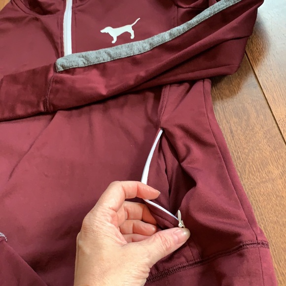 PINK Ultimate Mock Neck Quarter Zip Running Jacket - Picture 2 of 7